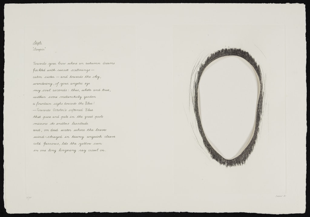 Sigh from the portfolio Seven Poems by Stéphane Mallarmé