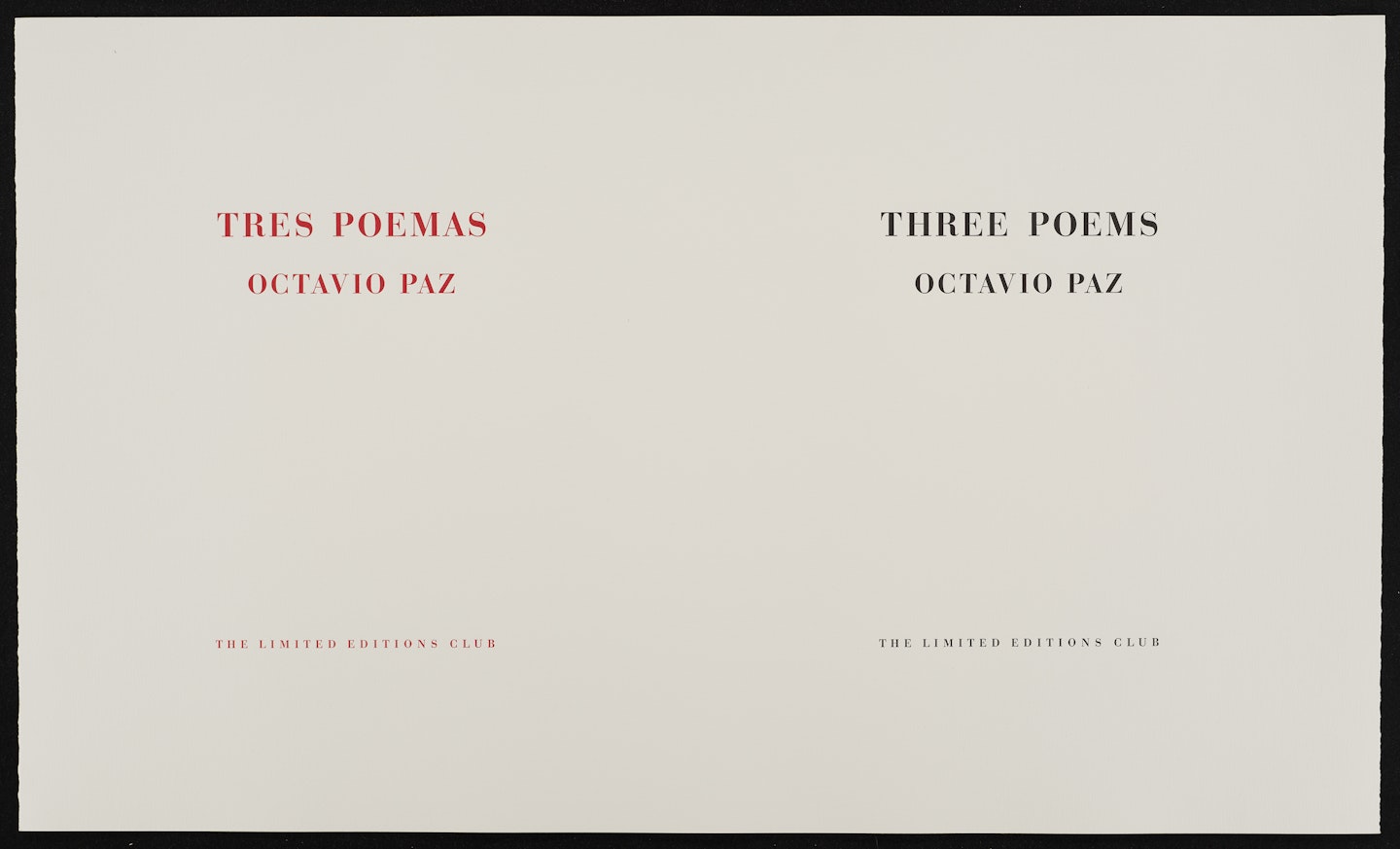 Three Poems by Octavio Paz