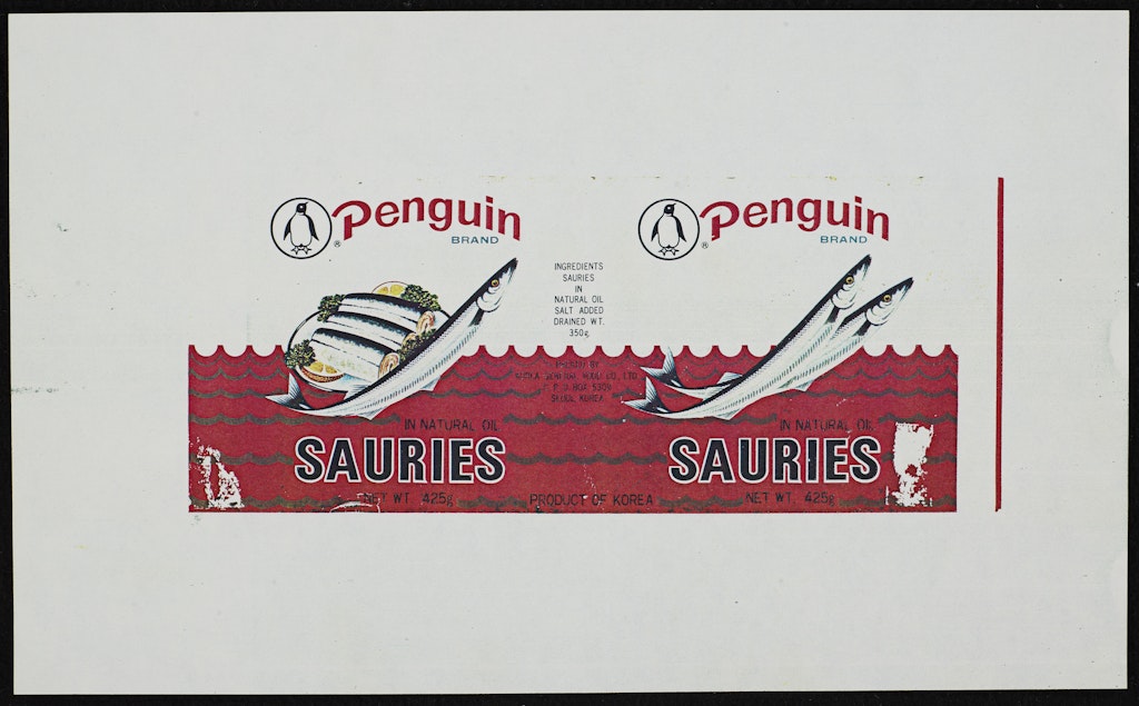 Sauries Brand Penguin from By Any Other Name - Series 3