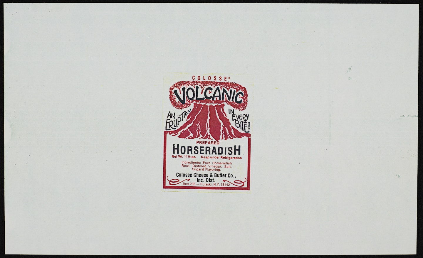 Horseradical Brand Prepared Volcano from By Any Other Name - Series 3