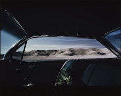 Desert through Side of Cadillac, Tecopa