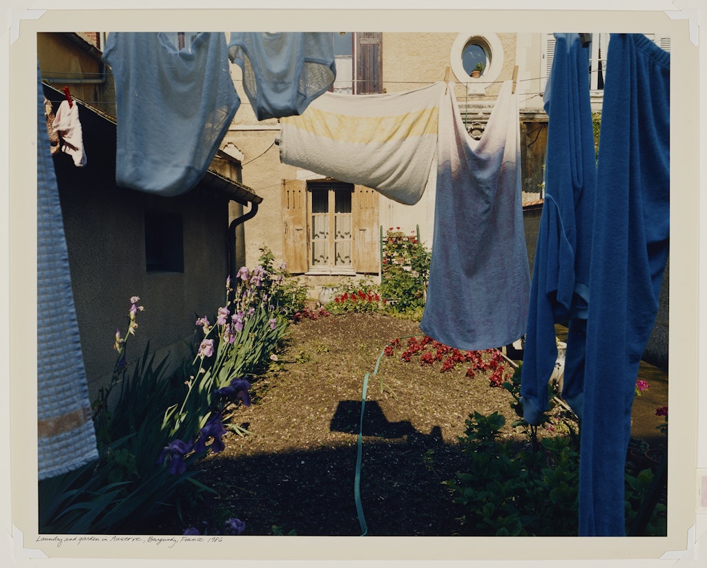 Laundry and Garden - Auxerre, Burgundy, France 1986
