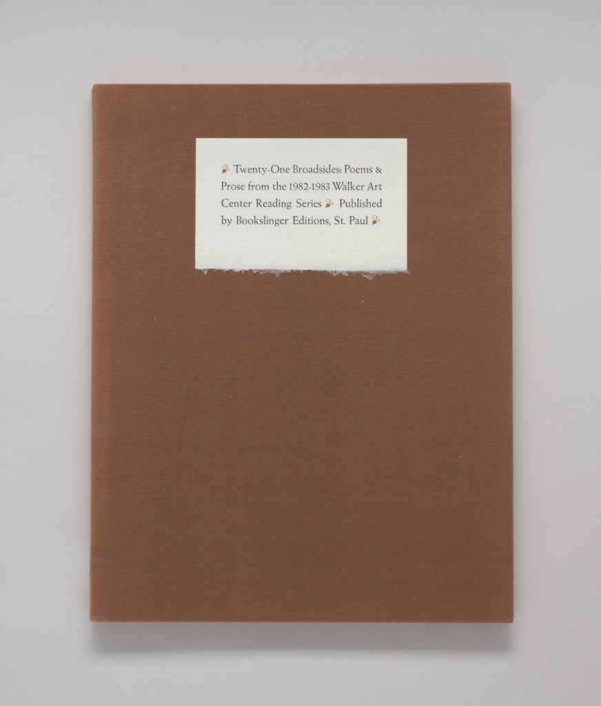 Twenty-One Broadsides: Poems and Prose from the 1982-1983 Walker Art Center Reading Series