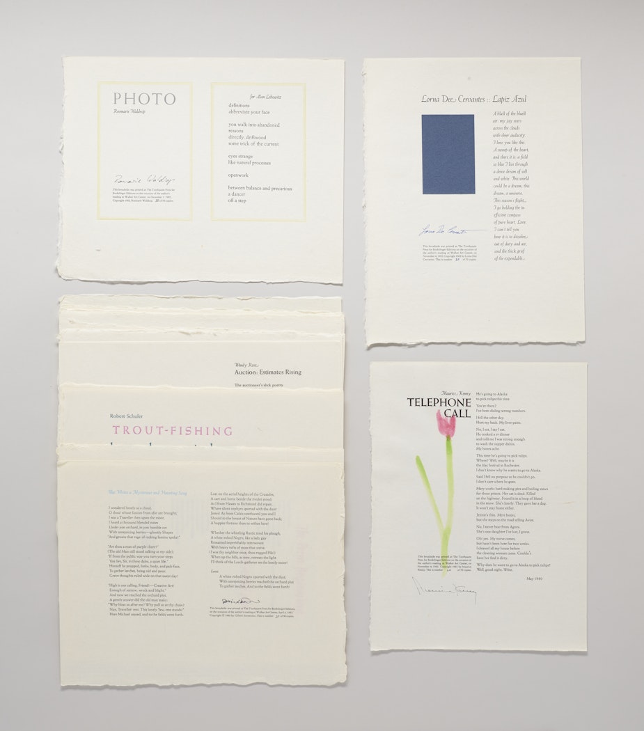 Twenty-One Broadsides: Poems and Prose from the 1982-1983 Walker Art Center Reading Series