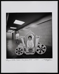 Boy in White Coach, New York