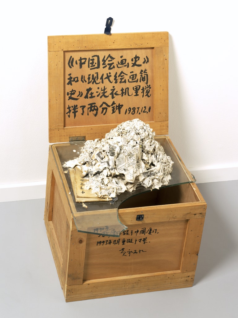 The History of Chinese Art and A Concise History of Modern Painting Washed in a Washing Machine for Two Minutes