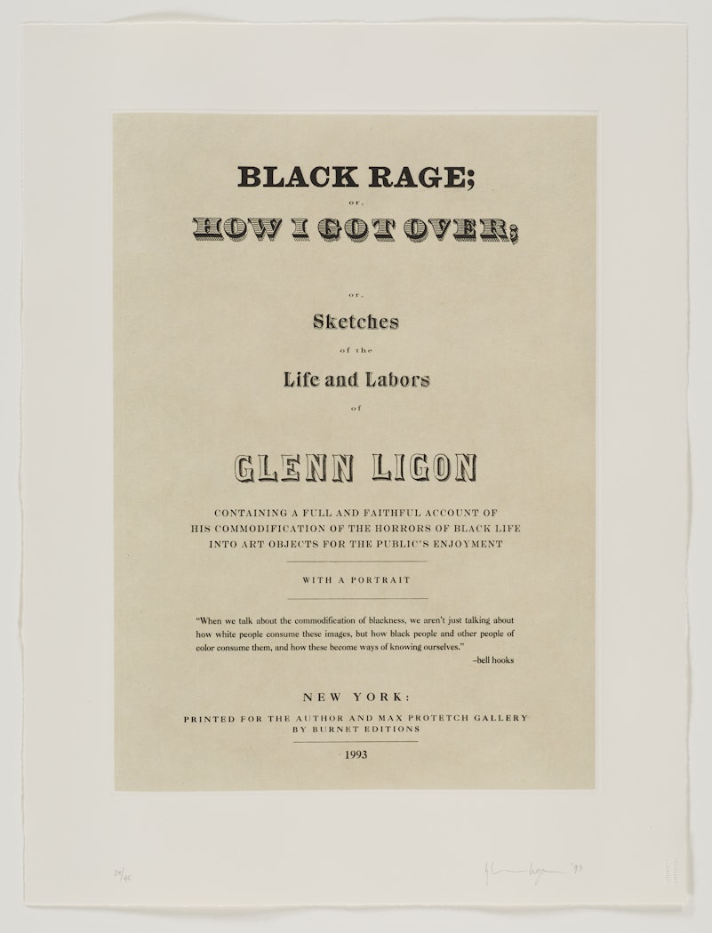 untitled [Black Rage] from Narratives 