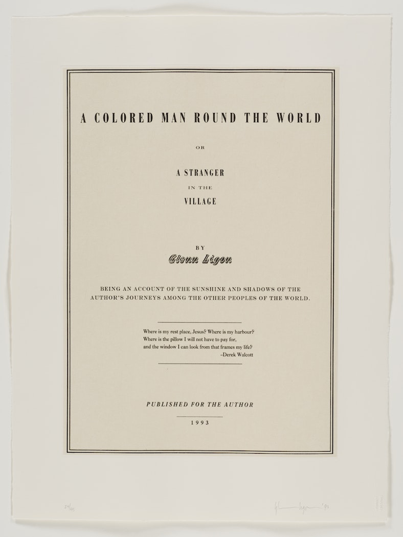 untitled [A Colored Man Round the World] from Narratives 