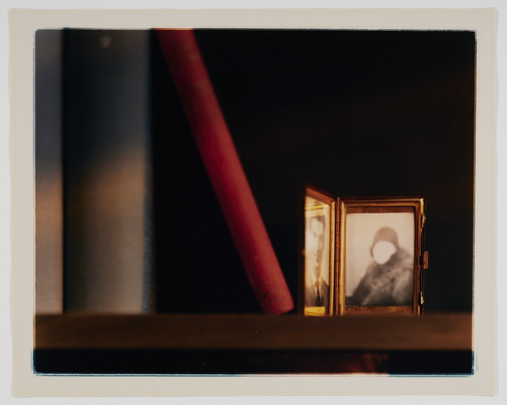 Untitled (Bookshelf/Photo in Frame)