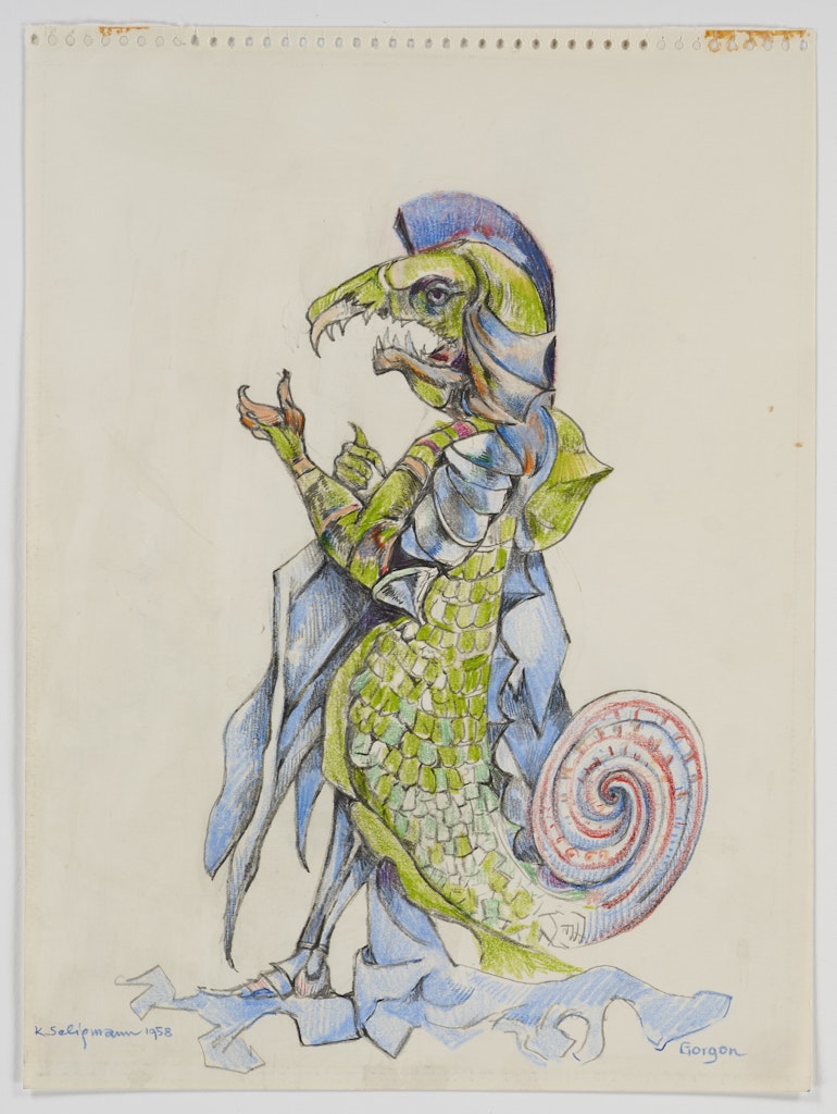 The Gorgon sketch for the Menotti ballet:  
