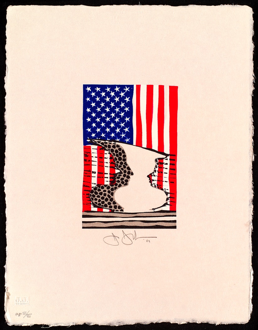 Flag and Vase