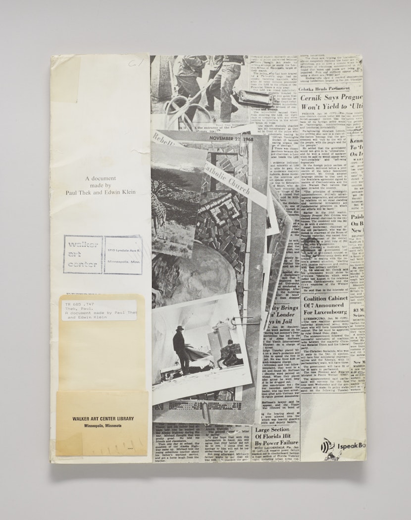 A Document Made by Paul Thek and Edwin Klein