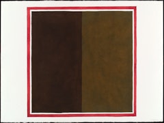 A Square with Two Even Vertical Bands with Colors Superimposed