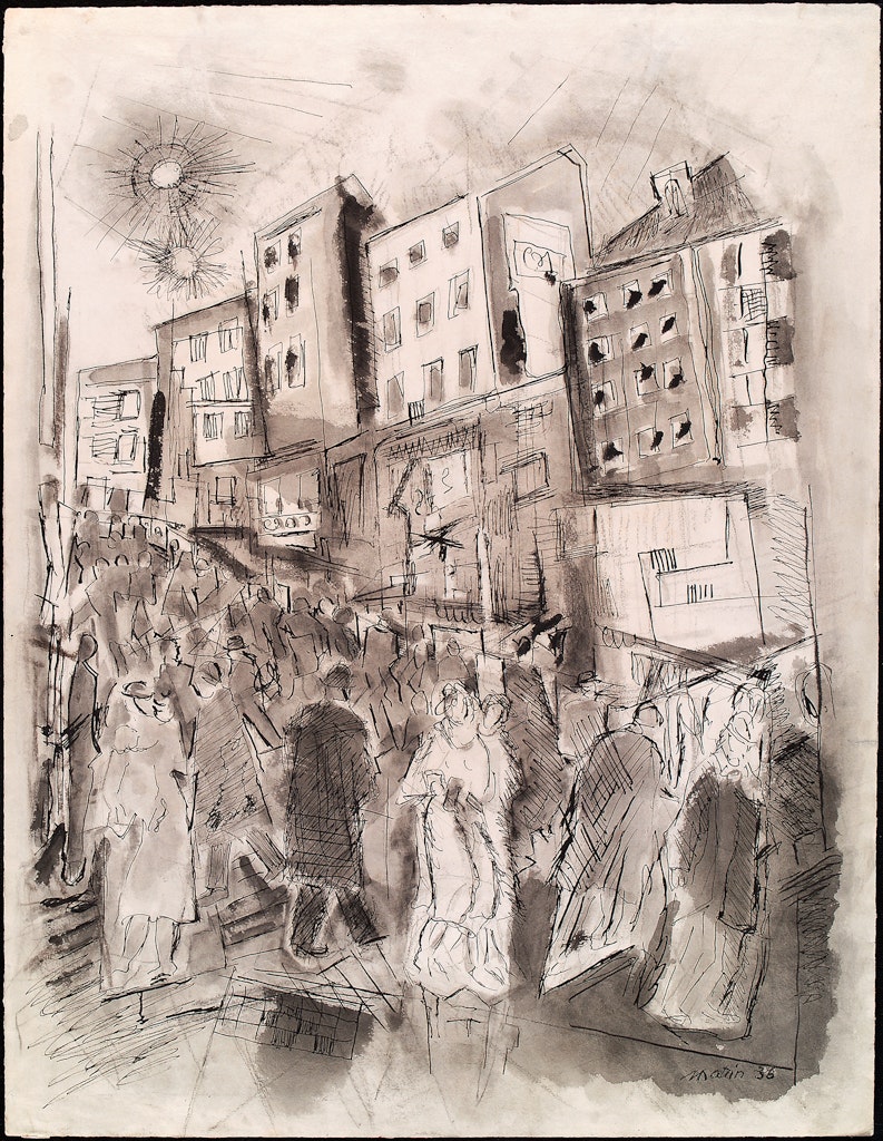 New York, Downtown - No. 7, 1936