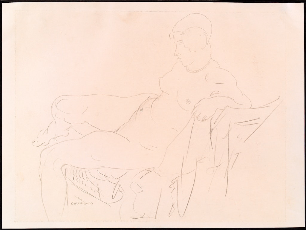 Figure Study: Nude Seated in a Chair