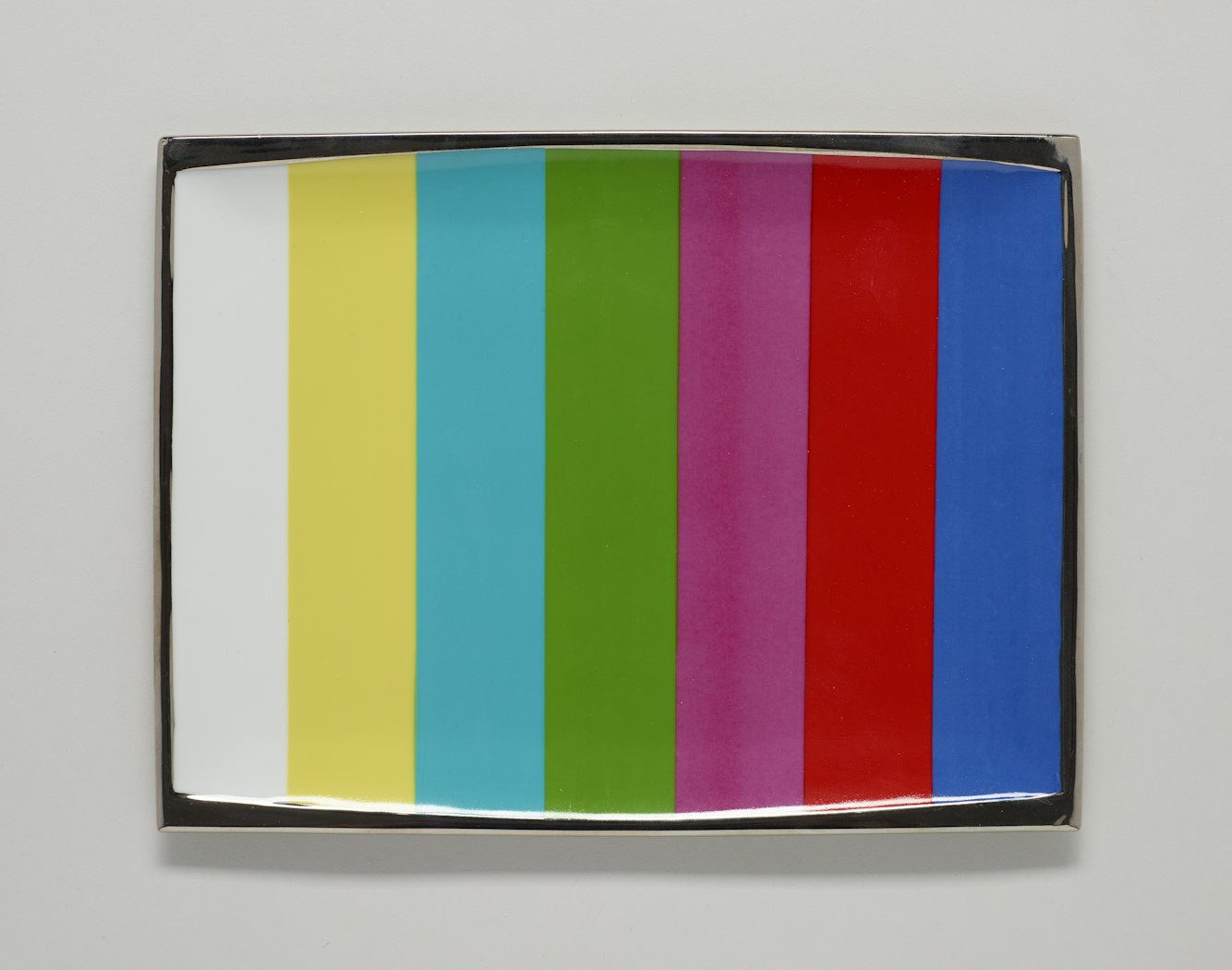 Test Pattern TV Dinner Plate
