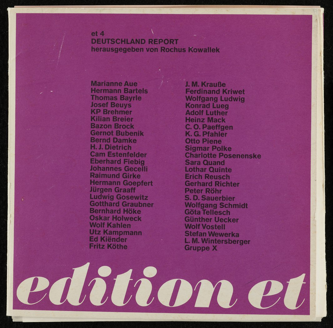 Edition et Number 4: Deutschland Report