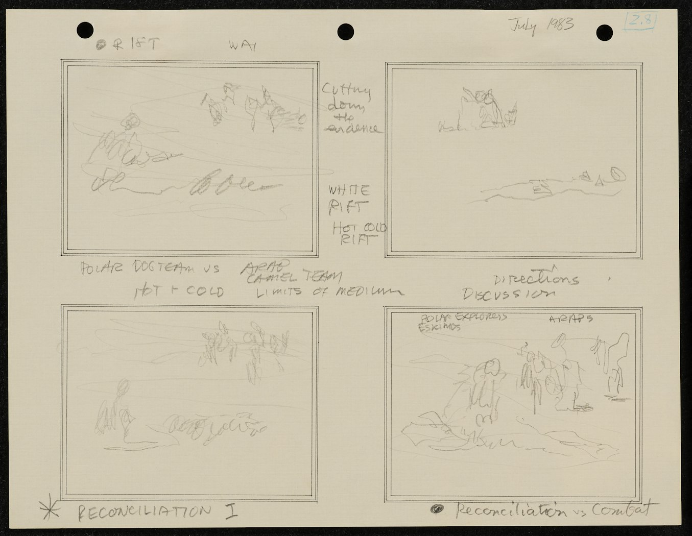 Studies for White on White