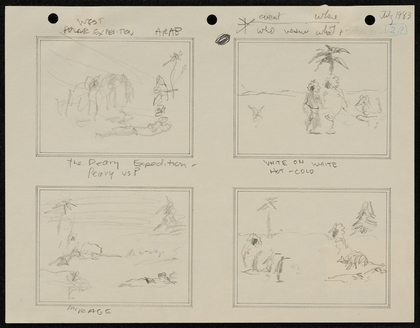 Studies for White on White