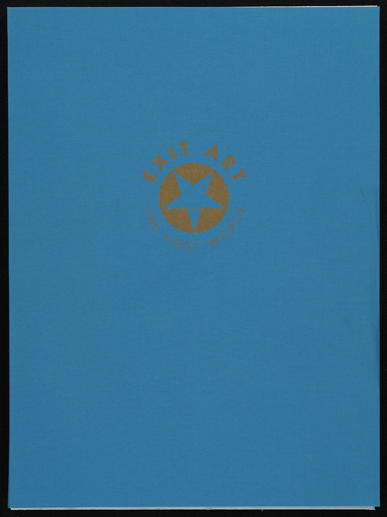 portfolio, colophon, folder for  Exit 99