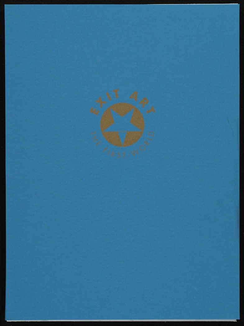 portfolio, colophon, folder for  Exit 99