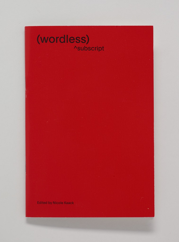 (wordless) : ^subscript