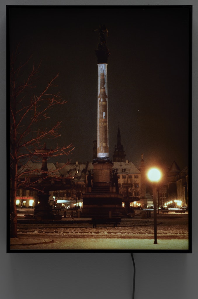 Public Projection: Victory Column, Schlossplatz, Stuttgart, 1983