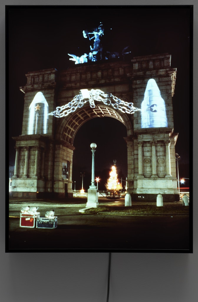 Public Projection: Soldiers and Sailors Memorial Arch, Grand Army Plaza, Brooklyn, New York, 1984–1985