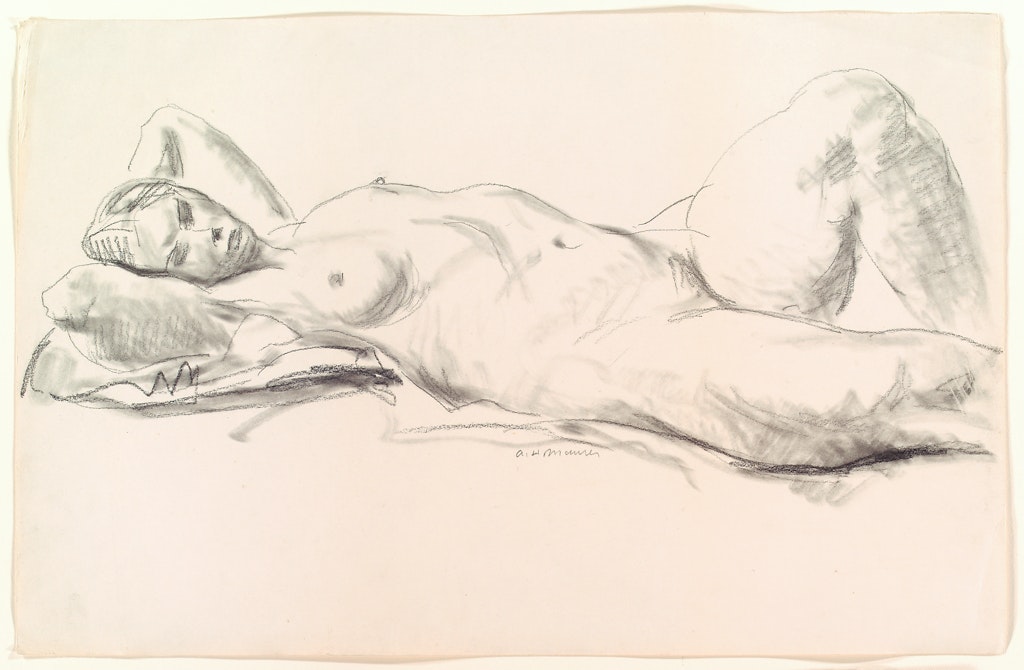 Figure Study: Reclining Female Nude