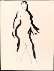 Figure Study:  Striding Nude