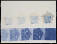 Diminishing Pentagon in Tetrahedron on Pentagon