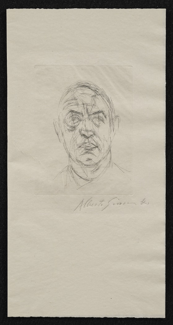 Les douze portraits du célèbre Orbandale pris sur le vif et gravés a l'eau forte par Alberto Giacometti