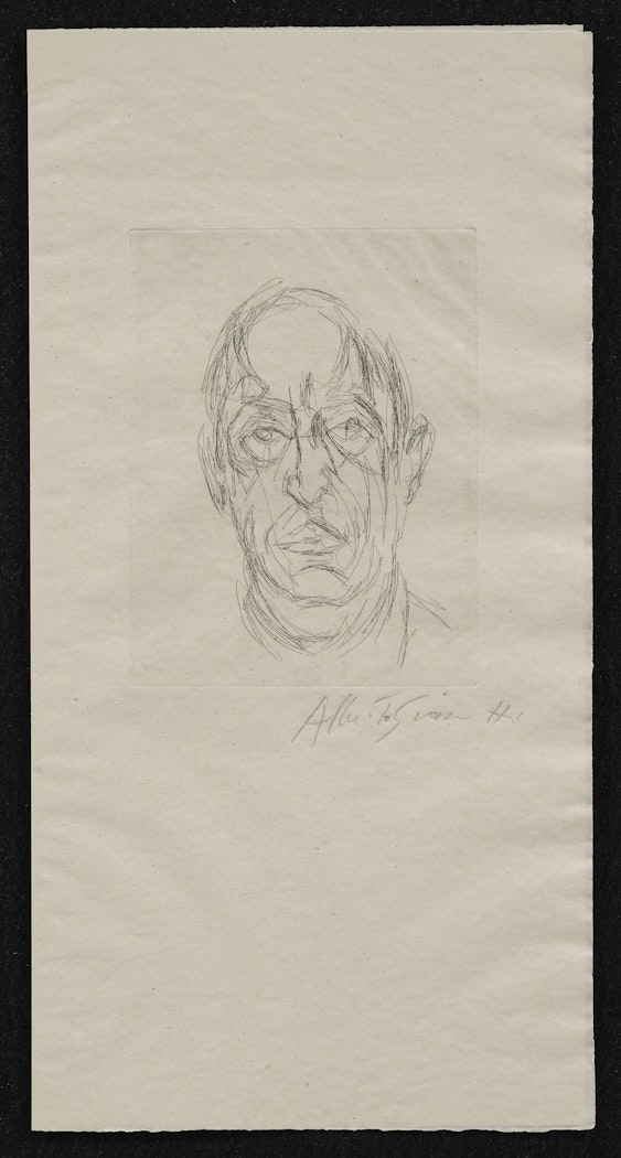 Les douze portraits du célèbre Orbandale pris sur le vif et gravés a l'eau forte par Alberto Giacometti
