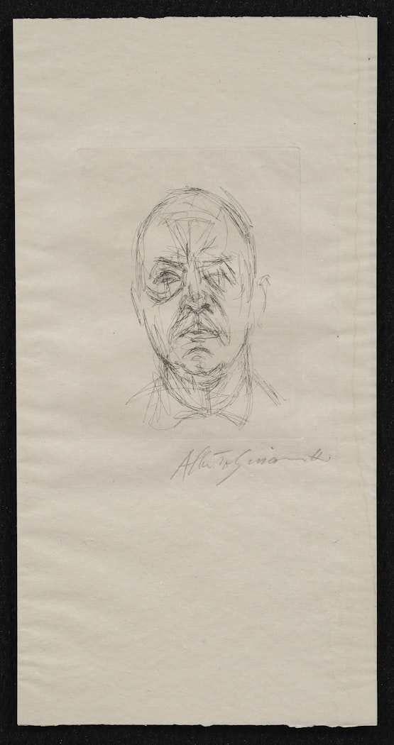 Les douze portraits du célèbre Orbandale pris sur le vif et gravés a l'eau forte par Alberto Giacometti