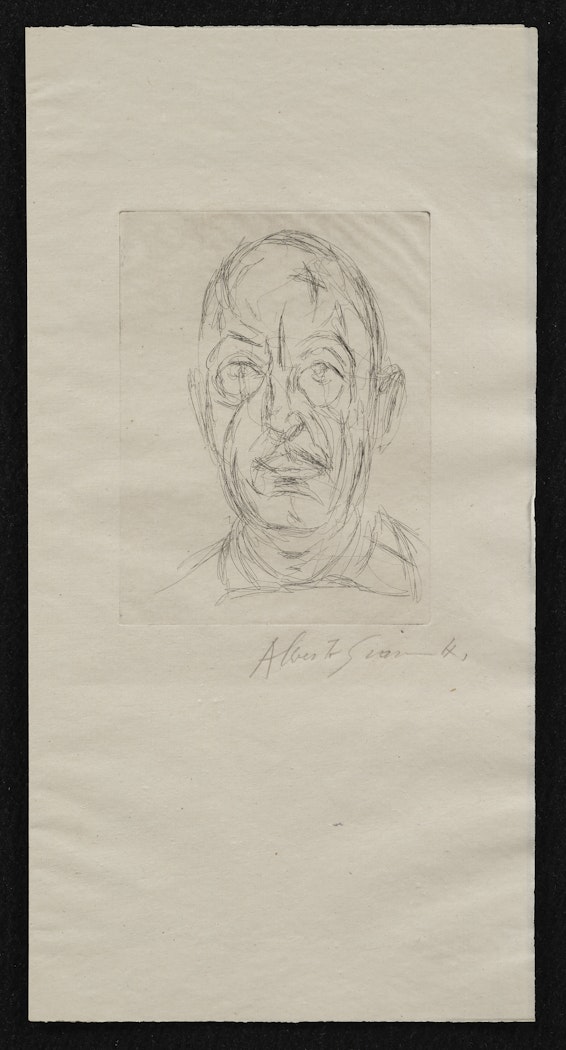 Les douze portraits du célèbre Orbandale pris sur le vif et gravés a l'eau forte par Alberto Giacometti