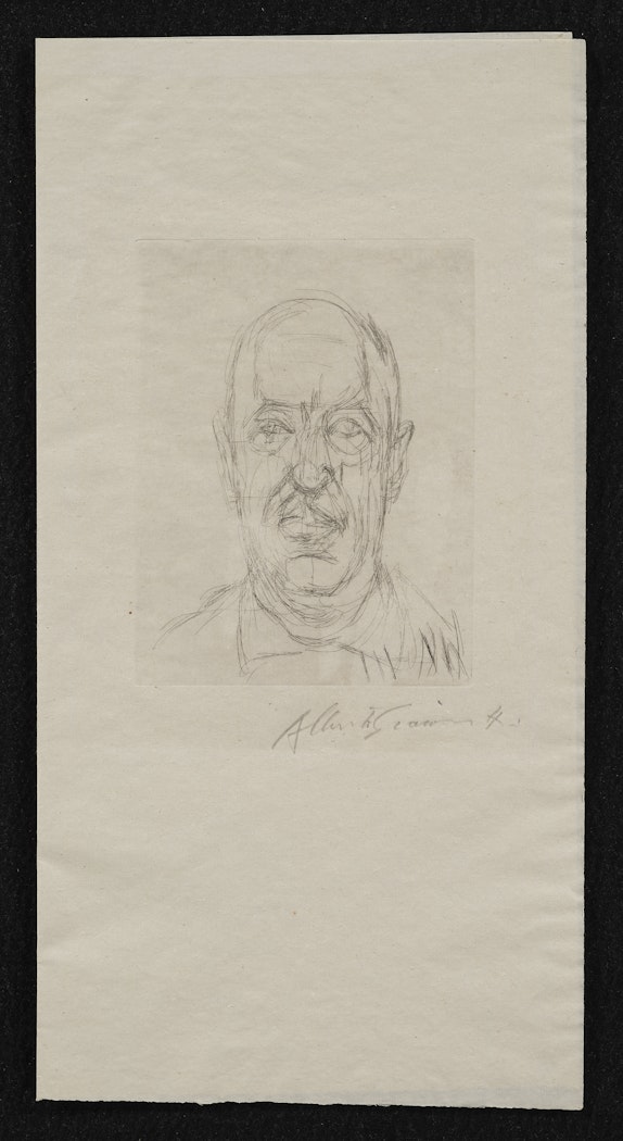 Les douze portraits du célèbre Orbandale pris sur le vif et gravés a l'eau forte par Alberto Giacometti