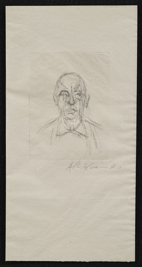 Les douze portraits du célèbre Orbandale pris sur le vif et gravés a l'eau forte par Alberto Giacometti