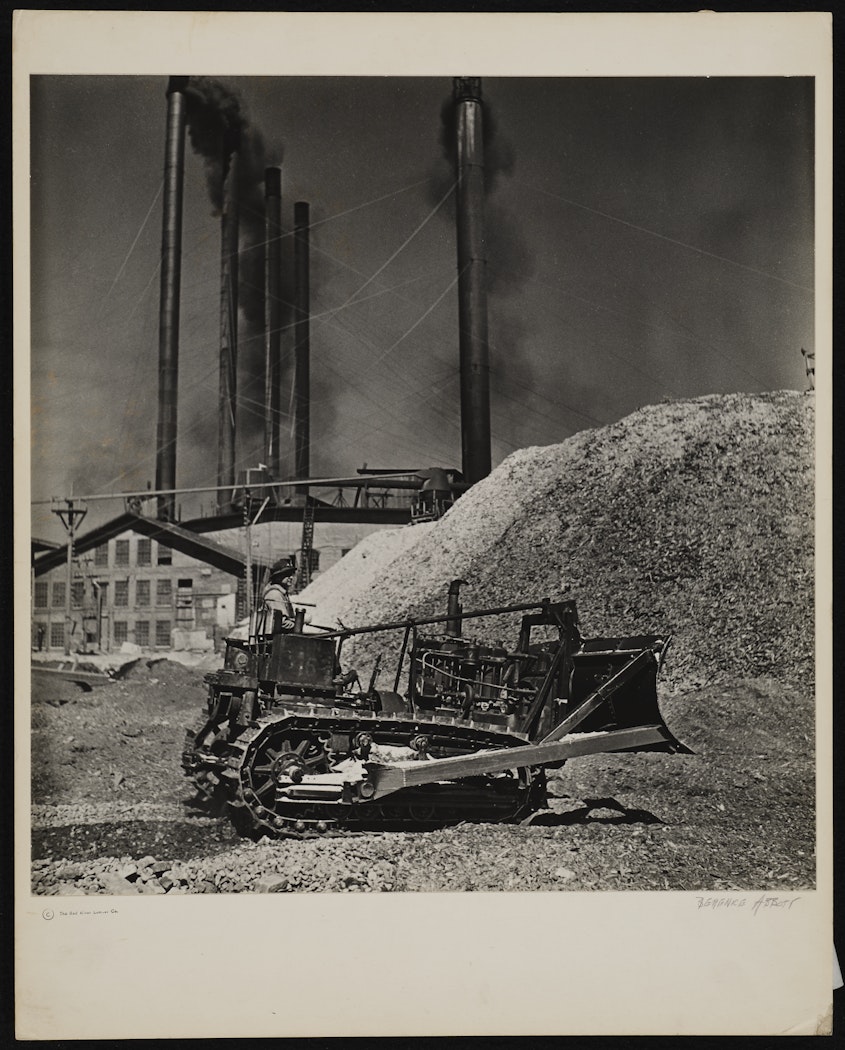 Bulldozer in Fuel Pile from The Red River Photographs