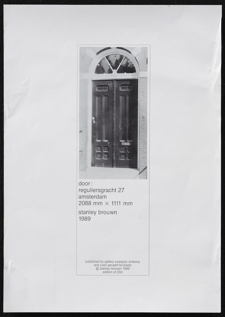 door: reguliersgracht 27 amsterdam 2088 mm x 1111 mm