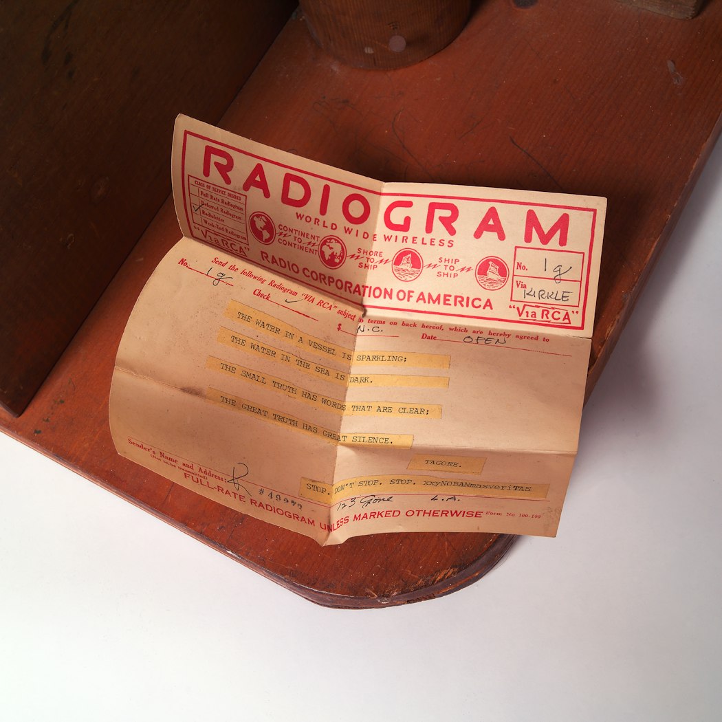 “Radiogram” unfolded
