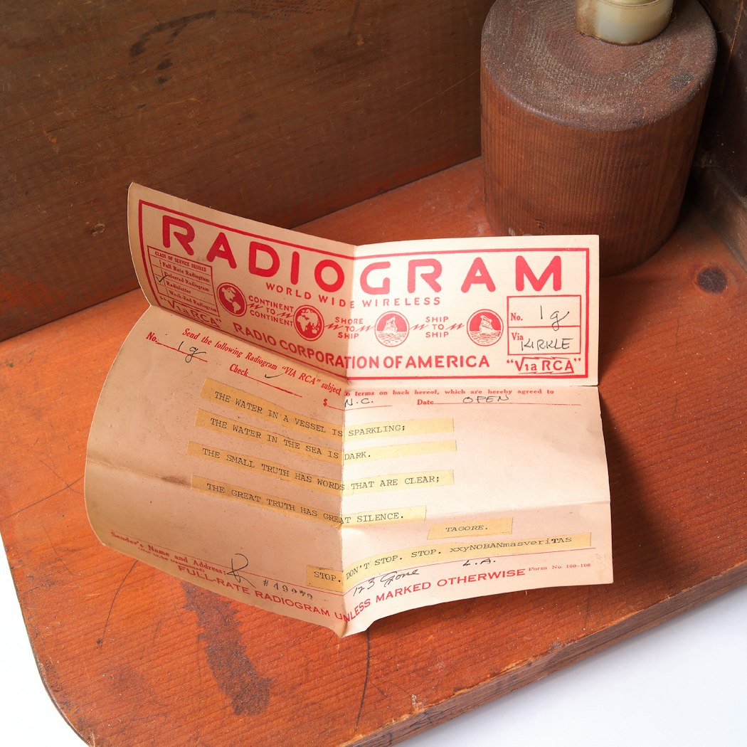 “Radiogram” unfolded, view 2