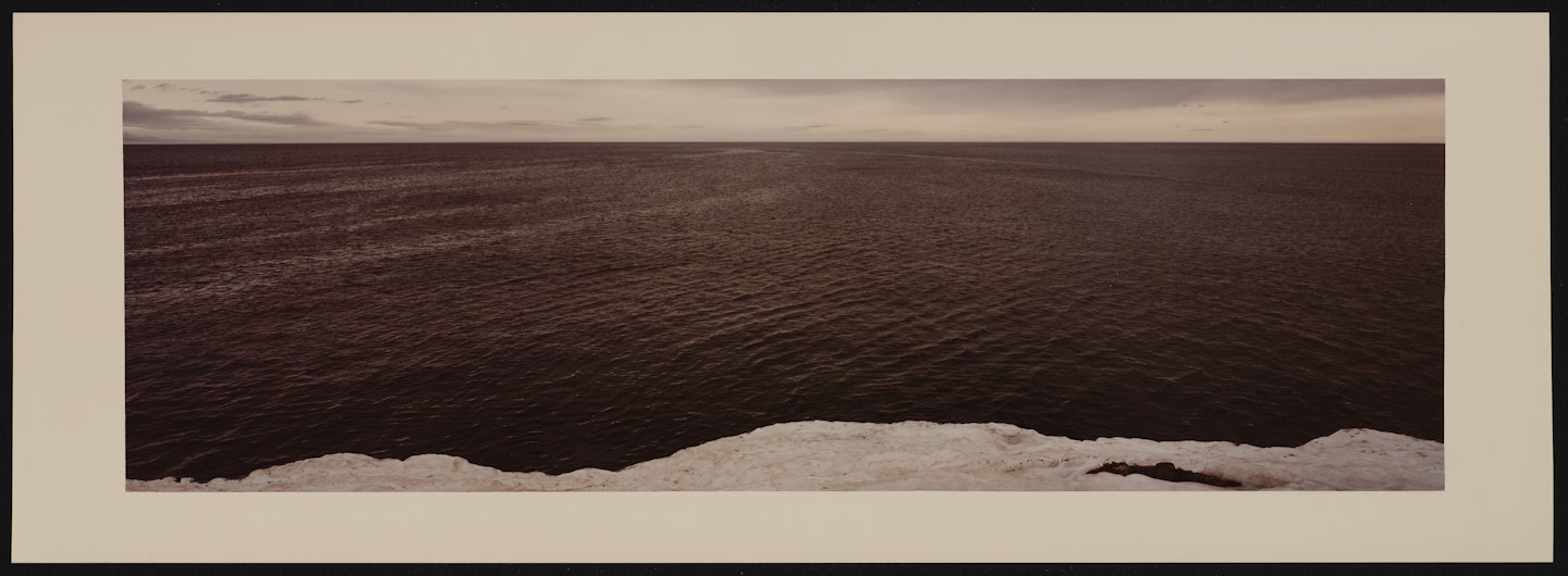 The Arctic Ocean, Looking Toward the North Pole from Biskayerhuken, Spitsbergen, 1981 #68 "Most North: 'The Nothingness of Nothing is Being' Time is the Horizon of Being"