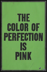 The Color of Perfection is Pink