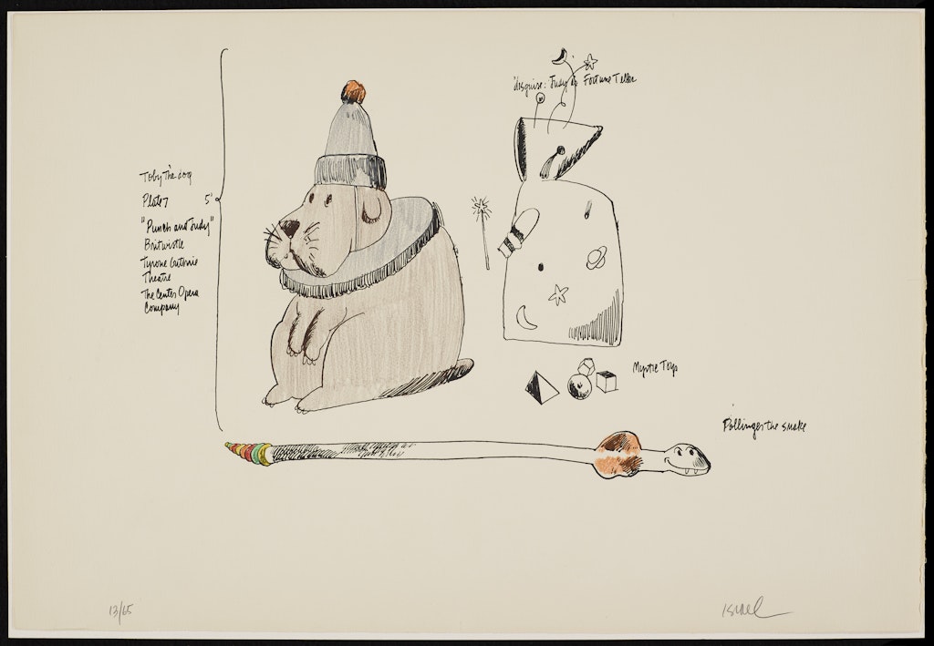 Toby the Dog, Judy as Fortune-Teller from Punch and Judy portfolio