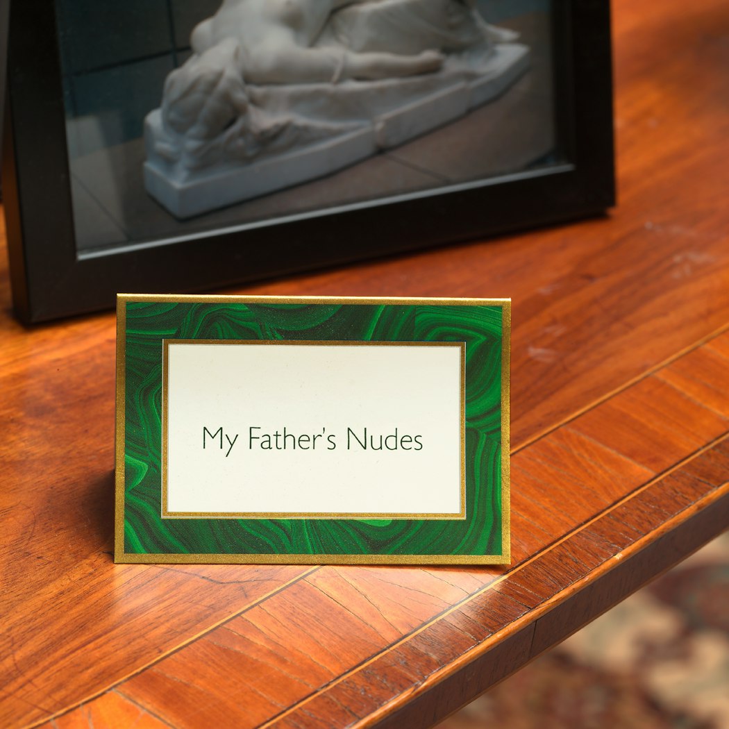 Placard: “My Father’s Nudes”