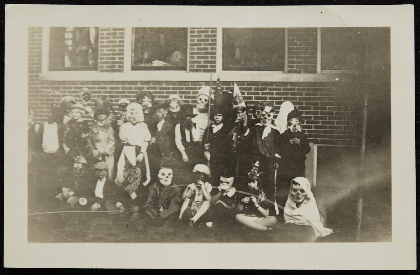 Anonymous photographs of Halloween in America and Krampus and Perchten festivities in Austria from Studies for the films "Spook House" and "Kranky Klaus"