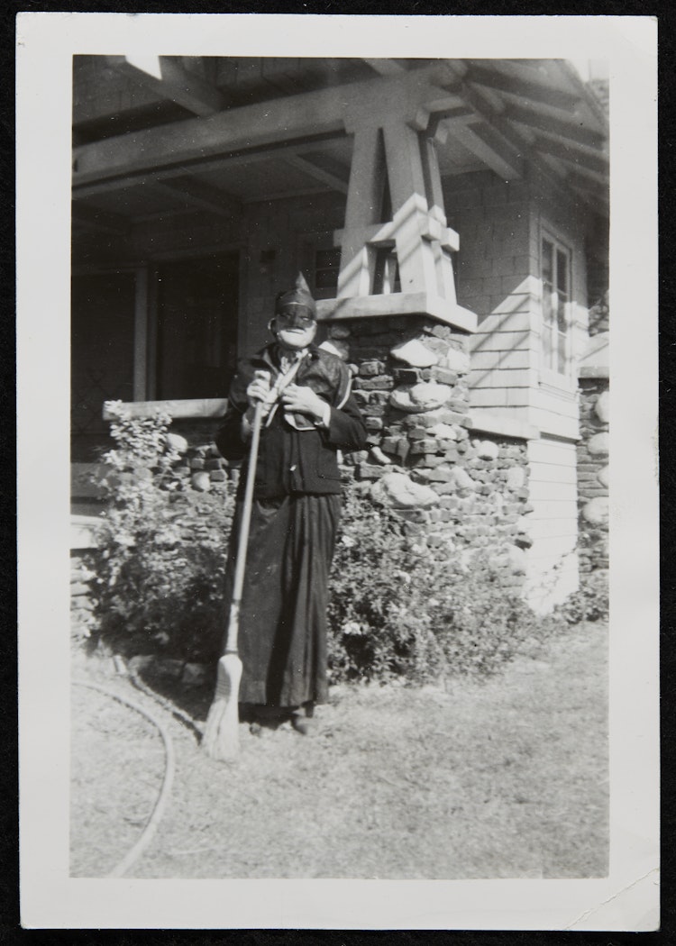 Anonymous photographs of Halloween in America and Krampus and Perchten festivities in Austria from Studies for the films "Spook House" and "Kranky Klaus"