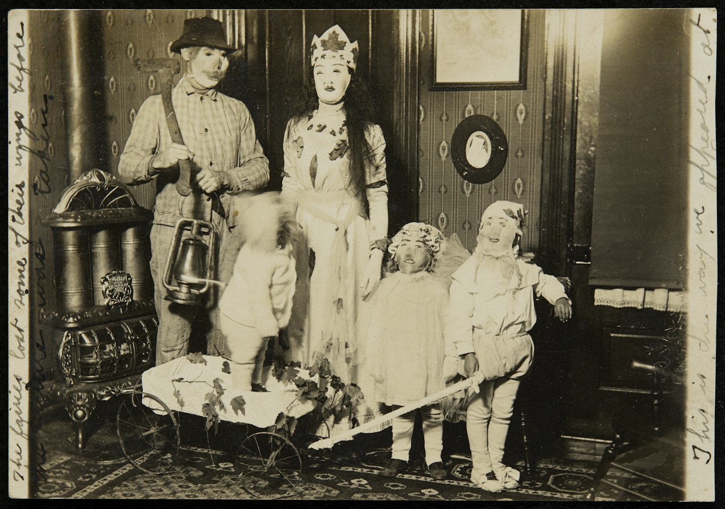 Anonymous photographs of Halloween in America and Krampus and Perchten festivities in Austria from Studies for the films "Spook House" and "Kranky Klaus"