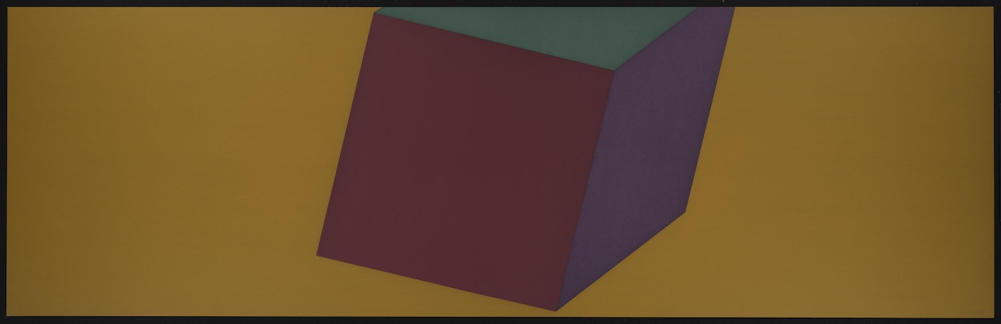 One Cube with Colors Superimposed (Yellow)
