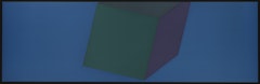 One Cube with Colors Superimposed (Blue)